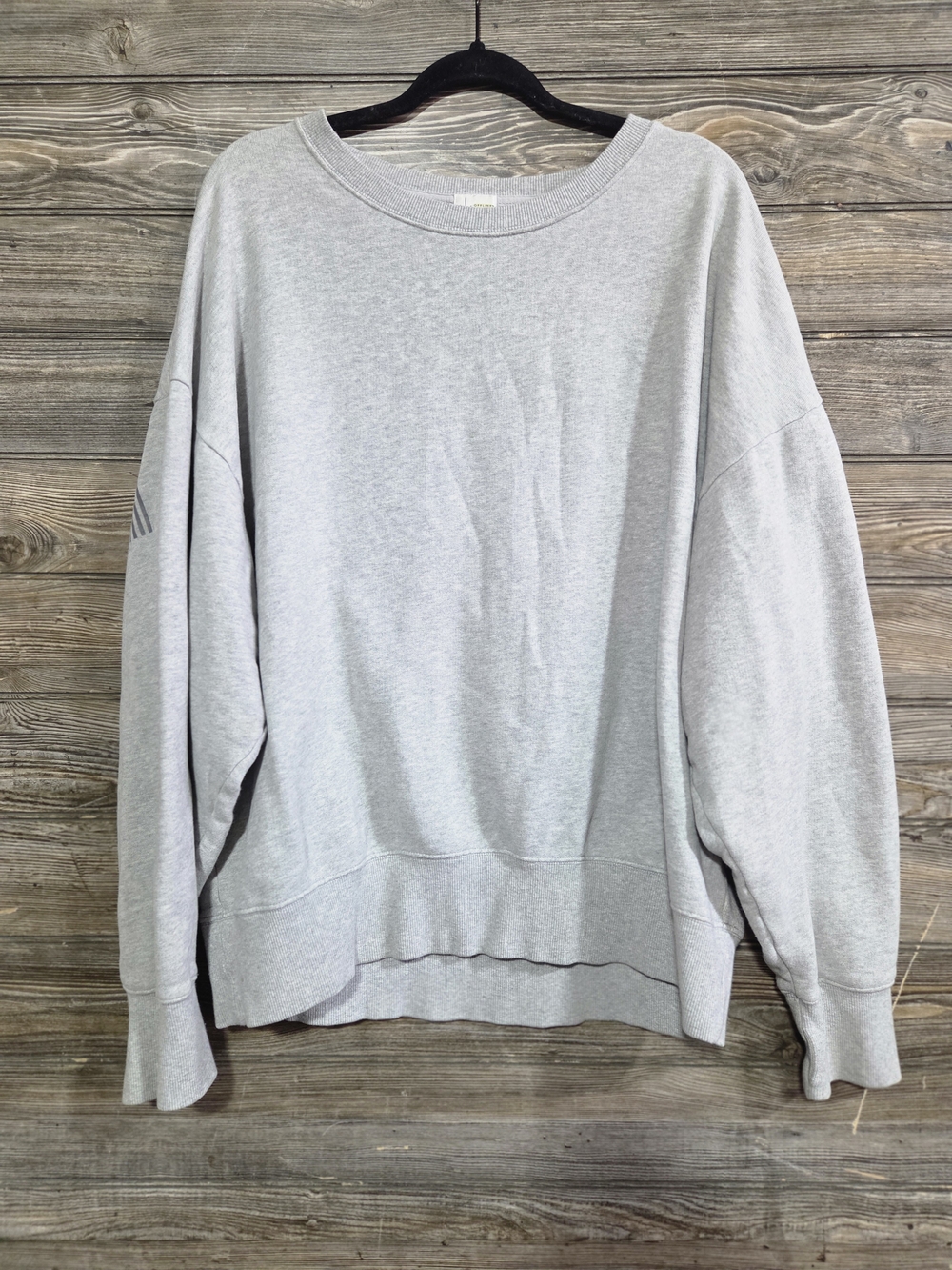 OFFLINE By Aerie Women's L Gray Oversized Graphic Crewneck Sweatshirt - Picture 3 of 8